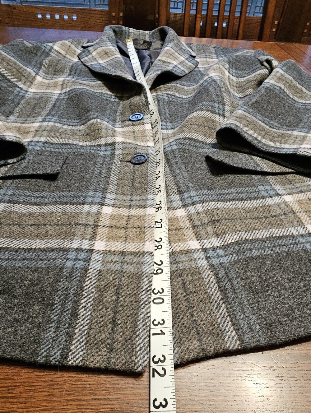 Pendleton Wool Plaid Blazer Large - Picture 10 of 12